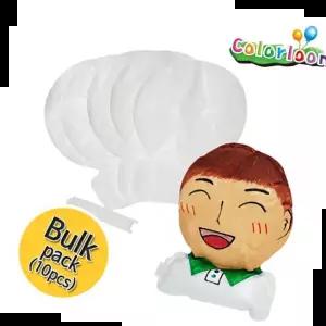 풍선 컬러룬 얼굴 만들기 10인 색칠 입체