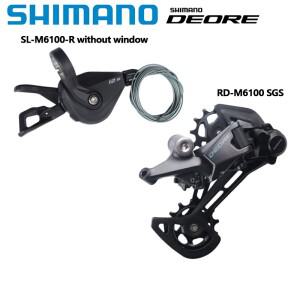 SHIMANO DEORE SL-M6100 오른쪽 SGS 12 스피드 시프터 뒷 변속기 산악 자전거 MTB 라이딩 부품 용 원본
