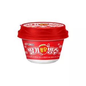 빙그레 딸기퐁당빙수 1박스 12개입아이스크림빙수 후식 가정용 컵빙수 빙수 맛빙수 어린이 키즈 있는 스트