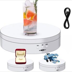 5.4인치6.6파운드 하중 전동 구동 회전 플랫폼 360도 컵 터너 전동 턴테이블 스탠드  촬영 제품 및 전시용