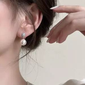 [골드스마일]로맨틱 스타일 미니 진주 드롭 귀걸이 2가지 컬러