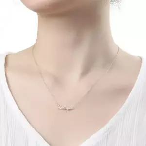 [골드스마일]실버925 꼬임 스틱 펜던트 체인 목걸이 여성 쥬얼리