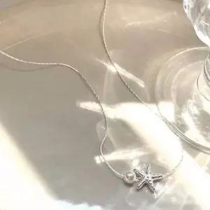 [골드스마일]바다 모양 진주 펜던트 목걸이 여성용 해양 스타일 액세서리