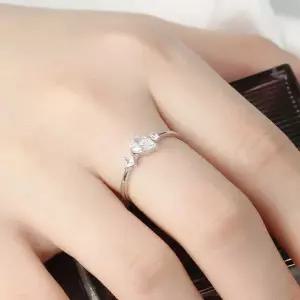 [골드스마일]실버925 플래티넘 도금 오픈형 반지 쇼핑백 포함