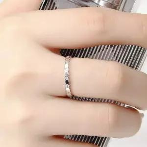 [골드스마일]925 실버 플래티넘 도금 물결형 오픈 반지