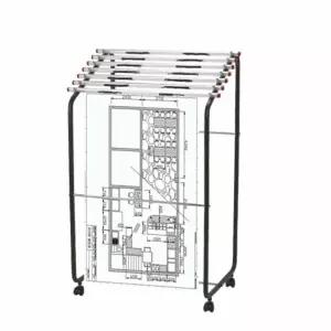 아카데미 도면 철 A0 신문 차트걸이 홀더 정리 알루미늄봉 집게