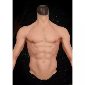 근육 슈트 훈련 코스튬 인공 소품 실리콘 남성 복근  머슬S