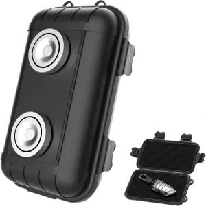 마그네틱 키 박스 자동차 밑 홀더 외부 여행용 방수 하이더 케이스 숨기기 SUV 트럭용 - 검은색 1팩