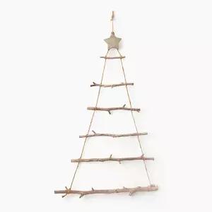 크리스마스 우드 벽트리 기본 단품 (브라운)포스터 패브릭 가랜더 장식 아트 만들기