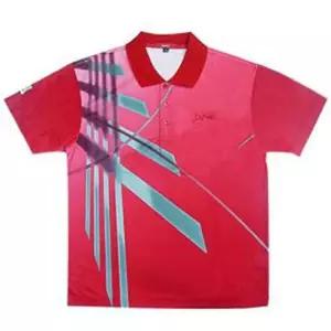 유니폼 상의 빨강무늬 OK10019 스포츠용품 티셔츠반팔 카라 반팔 남녀 스포츠 단추 운동복