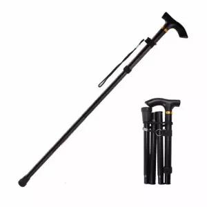 높이 조절 접이식 지팡이 지팽이 접히는접히는이 등산용 장애인 용스틱 경량 가벼운 휴대용 할아버지 할머