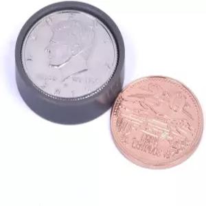 MOMOMAGE 1세트 스카치 및 소다 코인 (미국 반 달러 + 멕시코 센타보) 사라지는 마술처럼 보이는 마술