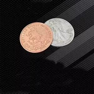 슈페리어 스카치 앤 소다 (더블 락킹 멕시코 코인 워킹 리버티 하프 달러) - 클로즈업 트릭 / 매직 소품