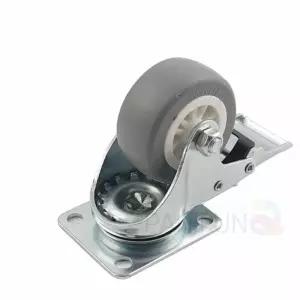 가구 캐스터 회색 토탈락 2.5형 끌차바퀴 구루마 카트 대차 케스터 엘카 구르마 캐스타 소바퀴