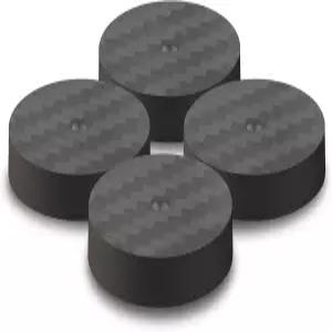 모노 오디오 4Pcs 탄소 섬유 절연 스피커 스파이크 패드 25X5mm 바닥 보호대 서브우퍼 앰프 홈 시어터