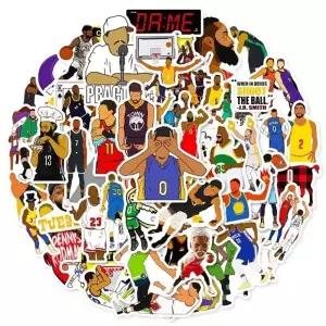 ( )NBA 농구 경기 노트북 캐리어 방수 스티커 50장 세트