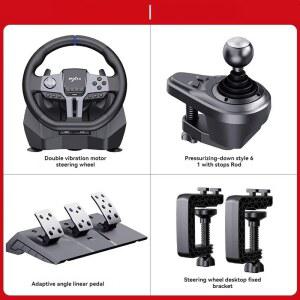 V9 2세대 레이싱 게임 900도 PC 카드 유럽 유로 트럭 시뮬레이션 스위치 컴퓨터 운전 스티어링