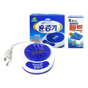 홈토피아 전자모기향 매트 훈증+ 리필형 45매입 모기 전기 가정용퇴치 치기 집안 훈증 국산치 해충치 살충