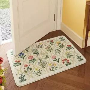 [할인바이할인][1+1] 프렌치가든 극세사 발매트 유럽풍 인테리어 논슬립 매트 컬러3종