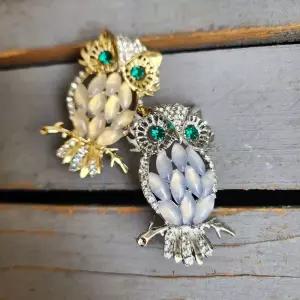 어버이날 스승의 작은선물 큐빅 부엉이 브로치정장 포인트 패션악세사리 엄마 용브로치 단추브롯지 옷핀 미