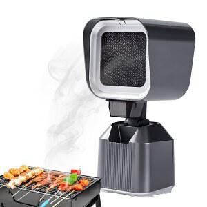 휴대용 레인지 후드 2 풍속 선풍기 필터 주방 데스크탑 메쉬 이동식 가능 조절 높이 3600 배기 이중층