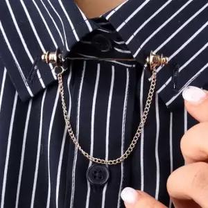 골드 셔츠고정 체인 카라핀 셔츠카라핀 와이셔츠핀 카라클립 카라핀 셔츠핀