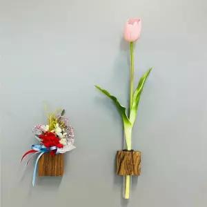 인테리어 벽걸이 미니 화분 납골당 조화 화병 꽃화병 장식