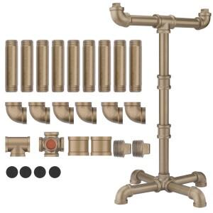 Geekria 금속 튜브 DIY 조립 듀얼 헤드폰 스탠드 게이밍 헤드셋 거치대 책상 디스플레이 행어 HyperX 클라