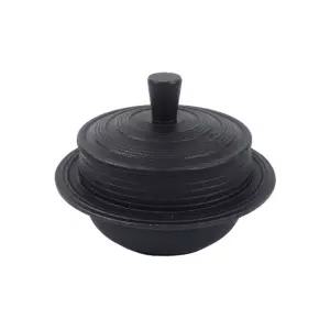 리빙 IH 무쇠 가마솥 12cm 1호음식 식당 주방용품 통주물 2중특수코팅 조리도구