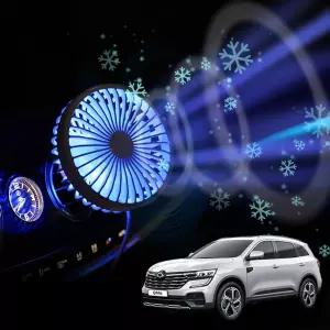 QM6 차량용 송풍구 호환 선풍기 시즌3여름 운전 트럭 자동차팬 차량 자동차용 USB 쿨링 용선풍기 카팬 카펜