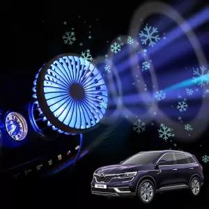 더뉴QM6 차량용 송풍구 호환 선풍기 시즌3여름 운전 트럭 자동차팬 차량 자동차용 USB 쿨링 용선풍기 카팬