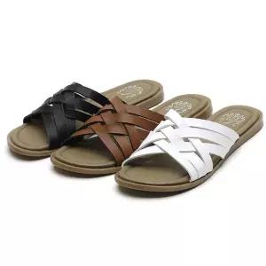 트렌디 짜임 여성 슬리퍼 가벼운 착화감 극세사 안감스트랩샌들 스트랩 발편한 샌들힐 사무실 푹신한 키높