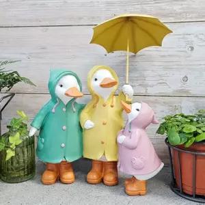 우비 오리 가족인테리어장식품 모형 친구들