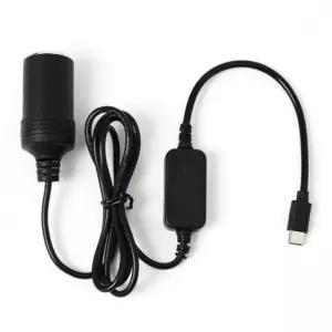 시거잭 충전기 케이블 12v 변환기 연결선 c타입 1.2m 어답터 12V 차량가 DC 차량용 C타입 USB 어댑터 시거