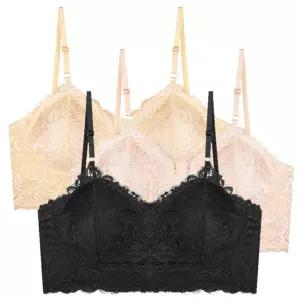 가벼운 스트링 브라탑레이스 여성언더웨어 빅사이즈 노와이어 브라렛 브라 레이스