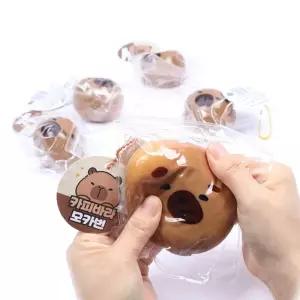 카피바라 모카번 말랑이 완구 비식품 1타 8개입촉각 장난감 인형 놀이 자극 아기