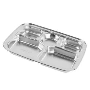 3찬 스텐 식판 약26.3x19x3.2cm3찬 나눔그릇 나눔접시 식기