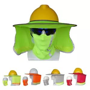 야간반사 안전모 햇빛가리개 먼지차단 목토시 세트현장용품 장지 작업 장비 모자 용모자 넥가리개 가리개