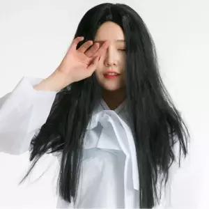 파티 귀신가발 소 대머리 연극 공연 이벤트 할로윈엽기 할로윈품 의상 호러품 생각 소품 롱가 사진 코믹품