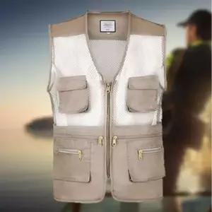 [다잇템] 남자 아웃도어 멀티 주머니 낚시용 망사 SS 조끼