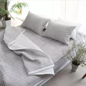 더크린 아리엘 시어서커 홑이불베개세트 Q그레이호텔 여름 단품 침구