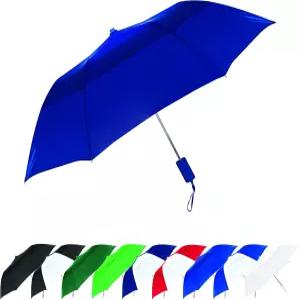 스트롬버그 브랜드 우산 통풍형 방풍 42인치 소형 자동 개방 접이식 남녀용 강력 내구성 섬유 유리 스틱