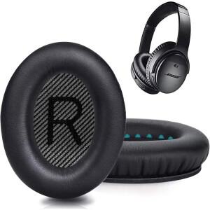 Bose QC35  헤드폰용 프리미엄 교체용 이어 패드 편안한 적응형 메모리 폼 QuietComfort 35 블랙