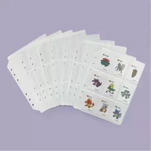 [셀러에이드]A6 WIDE 6공 띠부용 리필 포켓 사무용품