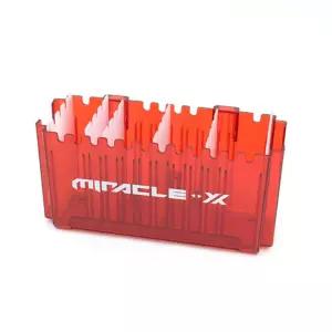 미라클 태클박스 다용도 수납 홀더 레드 낚시보관함소품 케이스 휴대용 용품 필수품 정리