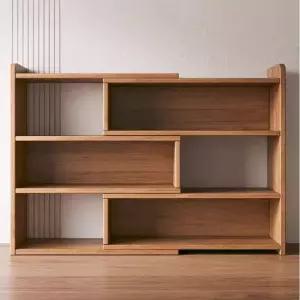 월넛 원목 책장 슬림 얇은거실책꽂이 책꽂이 회전 서재 인테리어 비치 서랍장 소파 슬림책장