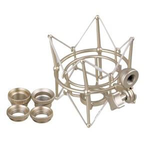 러버뮤직 실버 홀 다이아 1.18인치 메탈 실린더 마이크 교체 뉴먼 스탠드 마운트 쇼크