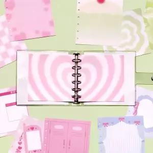 [셀러에이드]A7 와이드 리얼 러브 6공 속지 사무용품