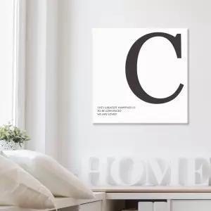 포인트 캔버스액자 모던 타이포C 인테리어그림 거실 카페 북유럽 소품 그라피 벽걸이