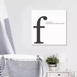 포인트 캔버스액자 모던 타이포f 인테리어그림 거실 카페 북유럽 소품 포스터 벽걸이